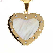 Trendy style heart pendants silver gold new 316l charm pendant